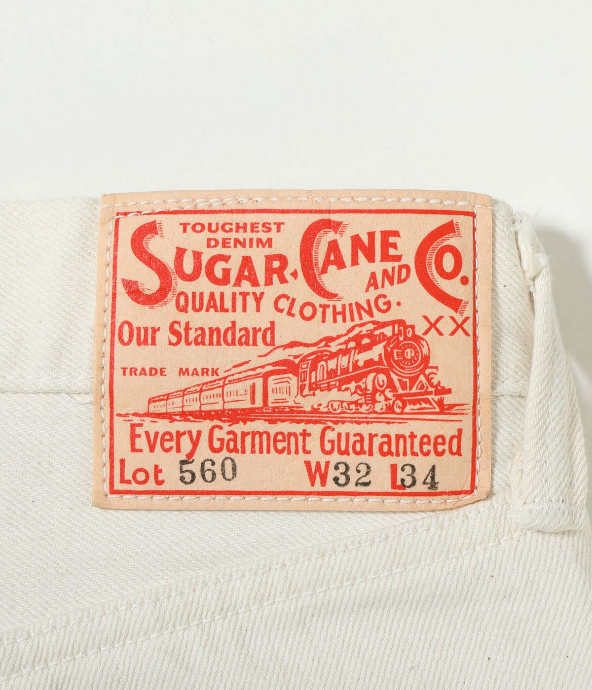 13oz. WHITE DENIM “1947 MODEL” (REGULAR STRAIGHT)